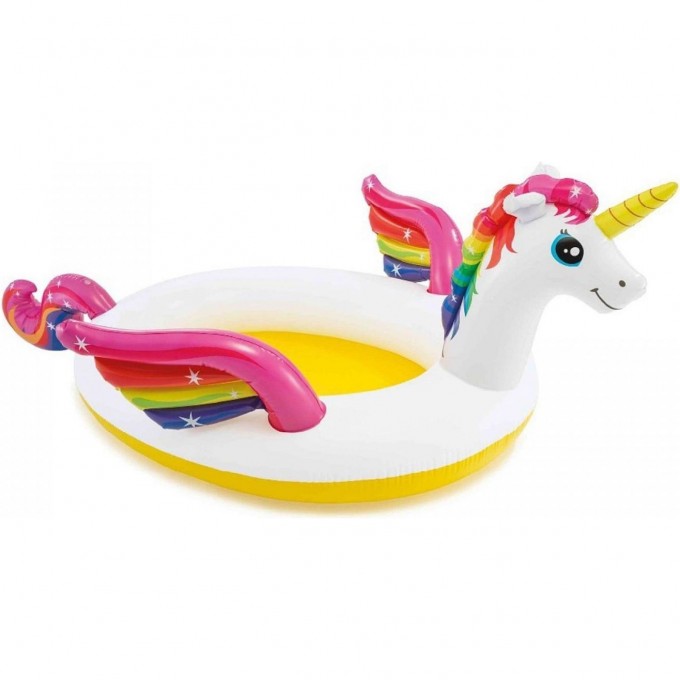 Бассейн надувной INTEX «ЕДИНОРОГ» , с распылителем, 272 х 193 х 104 см, от 2 лет 57441