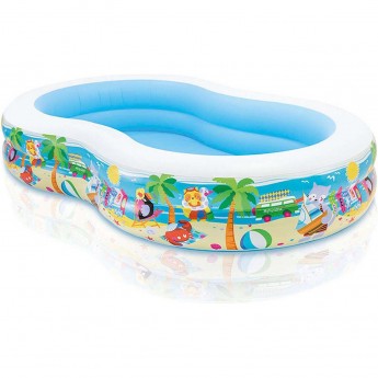 Бассейн надувной INTEX «ЛАГУНА» 56490, 262 х 160 х 46 см, от 3 лет