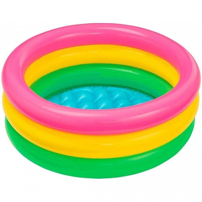 Бассейн надувной INTEX «РАДОСТЬ» , 61 х 22 см, 1-3 лет 57107 Бассейн надувной INTEX «РАДОСТЬ» , 61 х 22 см, 1-3 лет 57107