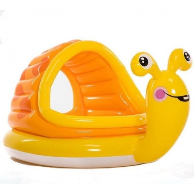 Бассейн надувной INTEX «УЛИТКА» NP, с навесом, 145 х 102 х 74 см, от 1-3 лет 57124 Бассейн надувной INTEX «УЛИТКА» NP, с навесом, 145 х 102 х 74 см, от 1-3 лет 57124