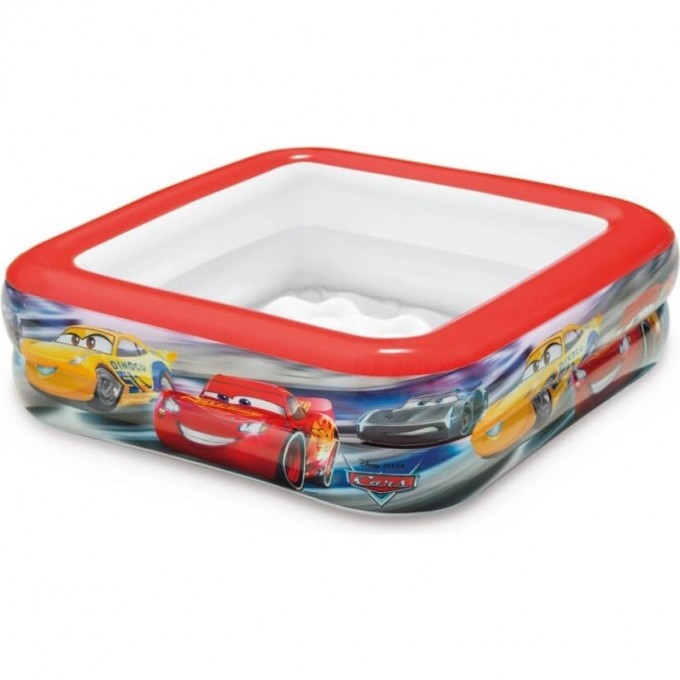 Бассейн надувной, прямоугольный INTEX «ТАЧКИ» , 85 х 85 х 23 см, 1-3 лет 57101 Бассейн надувной, прямоугольный INTEX «ТАЧКИ» , 85 х 85 х 23 см, 1-3 лет 57101