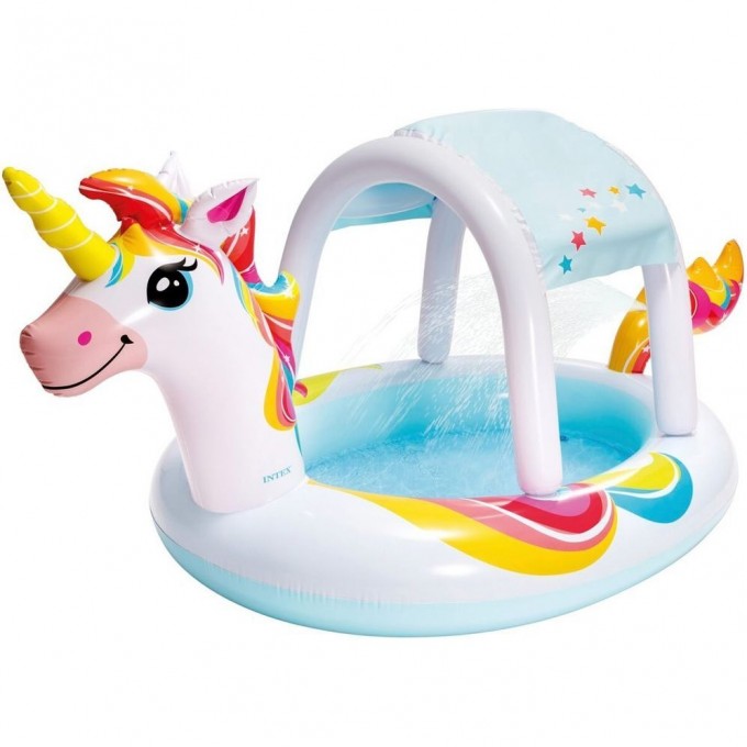 Детский надувной бассейн INTEX ЕДИНОРОГ 122х122см с навесом, 130л, от 2 лет 58435 Детский надувной бассейн INTEX ЕДИНОРОГ 122х122см с навесом, 130л, от 2 лет 58435