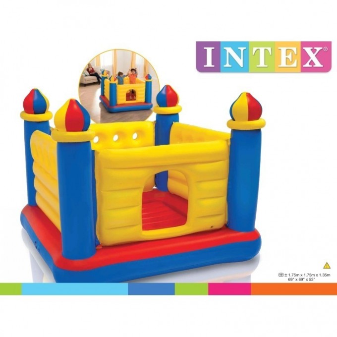 Игровой центр батут INTEX «ЗАМОК» , 175 х 175 х 135 см, 3-6 лет 48259 Игровой центр батут INTEX «ЗАМОК» , 175 х 175 х 135 см, 3-6 лет 48259