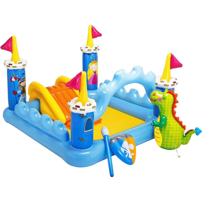 Игровой центр INTEX "ЗАМОК" 185х152х107 см с горкой, до 81 кг, от 2 лет 57138 Игровой центр INTEX "ЗАМОК" 185х152х107 см с горкой, до 81 кг, от 2 лет 57138