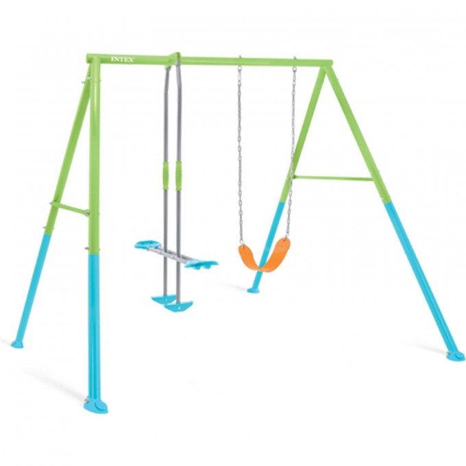 Качели детские INTEX "ДВЕ КАЧЕЛИ" 254х251х211см от 3 до 10 лет 44120 Качели детские INTEX "ДВЕ КАЧЕЛИ" 254х251х211см от 3 до 10 лет 44120