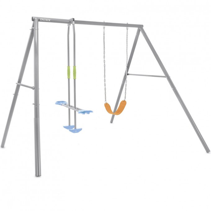 Качели детские INTEX "ДВЕ КАЧЕЛИ" 254х251х211см от 3 до 10 лет 44122 Качели детские INTEX "ДВЕ КАЧЕЛИ" 254х251х211см от 3 до 10 лет 44122