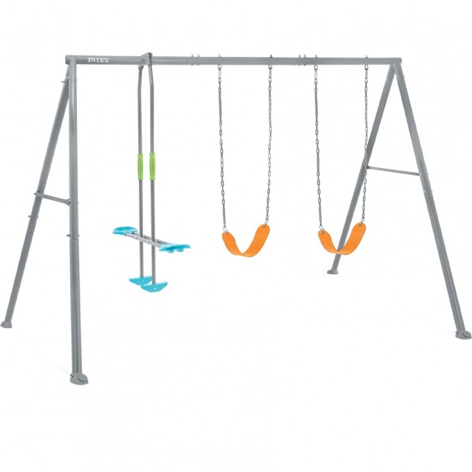 Качели детские INTEX "ТРИ КАЧЕЛИ" 343х254х211см от 3 до 10 лет 44123 Качели детские INTEX "ТРИ КАЧЕЛИ" 343х254х211см от 3 до 10 лет 44123
