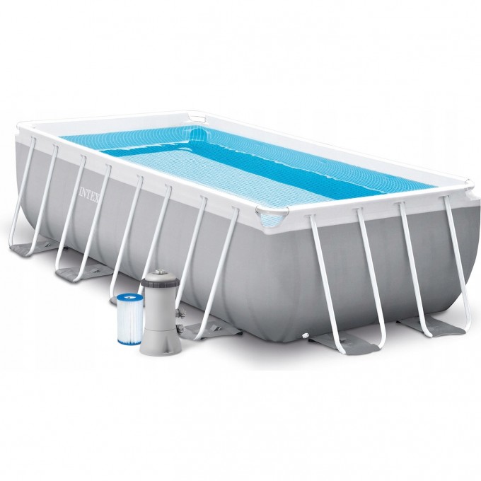 Каркасный бассейн INTEX CHEVRON PRISM FRAME 400х200х100 см, 6836 л, фильтр-насос 2006 л\ч, лестница 26780 Каркасный бассейн INTEX CHEVRON PRISM FRAME 400х200х100 см, 6836 л, фильтр-насос 2006 л\ч, лестница 26780