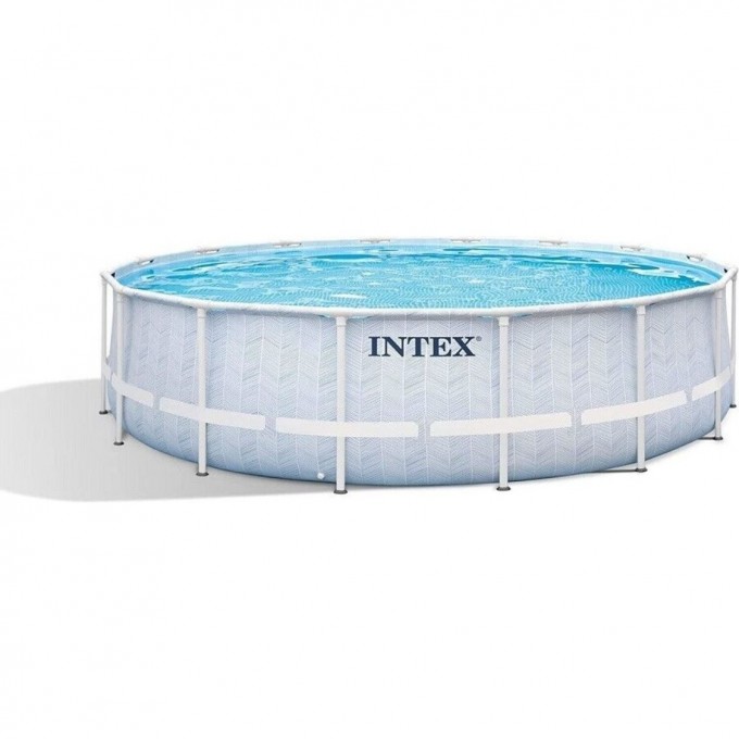 Каркасный бассейн INTEX CHEVRON PRISM FRAME 488х122см 19156л фильтр 5678л\ч лестница тент 26746 Каркасный бассейн INTEX CHEVRON PRISM FRAME 488х122см 19156л фильтр 5678л\ч лестница тент 26746