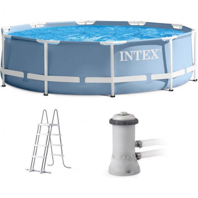 Каркасный бассейн INTEX PRISM FRAME 305х99см, фильтр-насос, лестница 26706 Каркасный бассейн INTEX PRISM FRAME 305х99см, фильтр-насос, лестница 26706