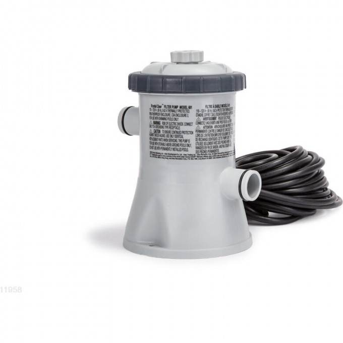 Корпус фильтр-насоса INTEX 1250л/ч, с двигателем, для бассейнов от 183 до 305 см 11958 Корпус фильтр-насоса INTEX 1250л/ч, с двигателем, для бассейнов от 183 до 305 см 11958