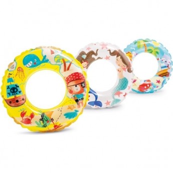 Круг для плавания INTEX «ОКЕАН» 59242, d=61 см, от 6-10 лет желтый 3 вида Круг для плавания INTEX «ОКЕАН» 59242, d=61 см, от 6-10 лет желтый 3 вида