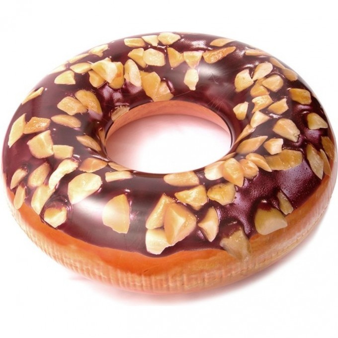 Круг для плавания INTEX «ПОНЧИК» , шоколадный, d=114 см, от 9+ 56262 Круг для плавания INTEX «ПОНЧИК» , шоколадный, d=114 см, от 9+ 56262