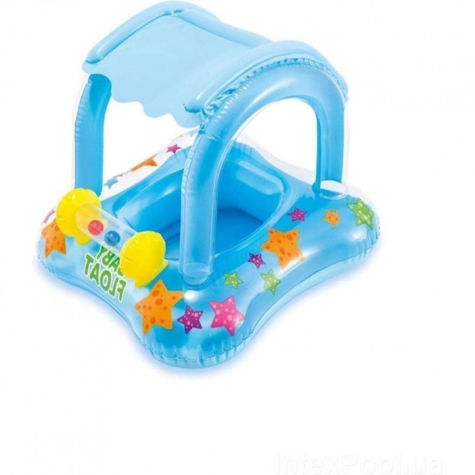 Круг для плавания с сиденьем и навесом INTEX , 81 х 66 см, от 1-2 лет 56581 Круг для плавания с сиденьем и навесом INTEX , 81 х 66 см, от 1-2 лет 56581