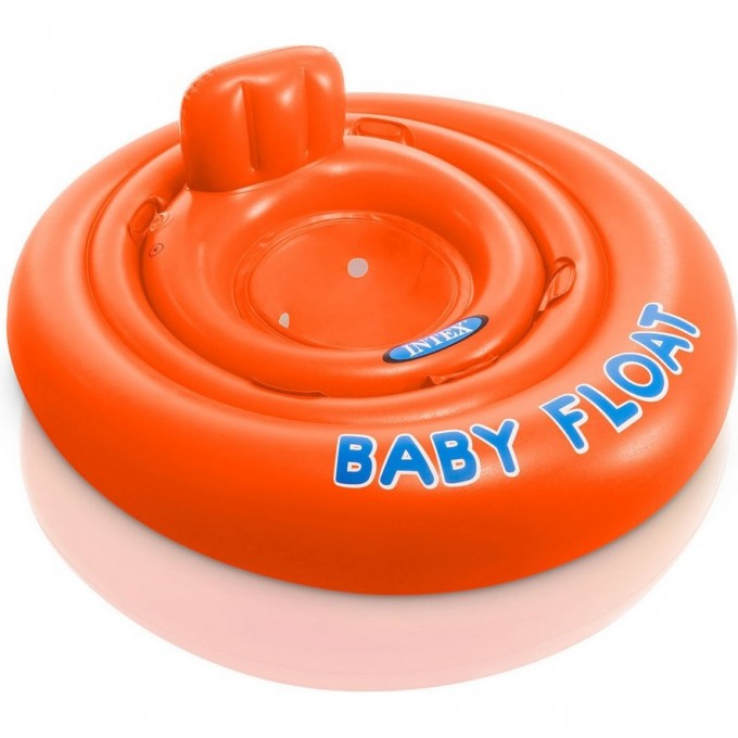 Круг для плавания с сиденьем INTEX BABY FLOAT , d=76 см, от 1-2 лет 56588 Круг для плавания с сиденьем INTEX BABY FLOAT , d=76 см, от 1-2 лет 56588