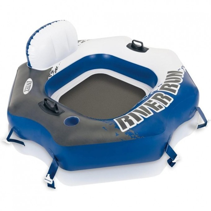 Круг-кресло с креплениями INTEX RIVERLAND со спинкой, 130*126см 58854 Круг-кресло с креплениями INTEX RIVERLAND со спинкой, 130*126см 58854