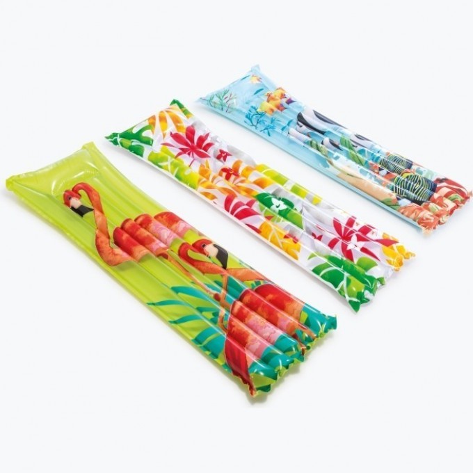 Матрас пляжный INTEX ОТДЫХ , 183х69 см, цвета микс зеленый 59720NP Матрас пляжный INTEX ОТДЫХ , 183х69 см, цвета микс зеленый 59720NP