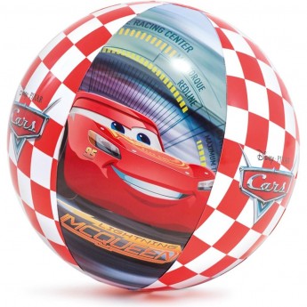 Мяч пляжный INTEX 58053 «Тачки», d=61 см, от 3 лет
