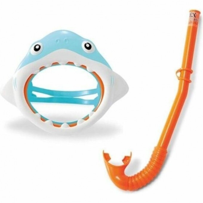 Набор для подводного плавания INTEX «АКУЛА», 2 предмета: маска, трубка, от 3-8 лет 55944 Набор для подводного плавания INTEX «АКУЛА», 2 предмета: маска, трубка, от 3-8 лет 55944