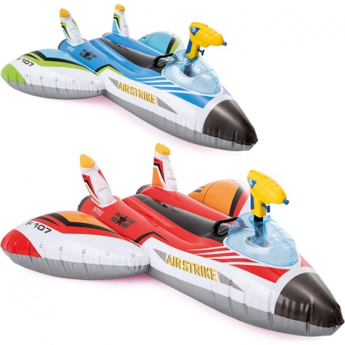 Надувная игрушка-наездник INTEX "Самолет" с вод.пушкой, до 40 кг, от 3 лет 57536 Надувная игрушка-наездник INTEX "Самолет" с вод.пушкой, до 40 кг, от 3 лет 57536
