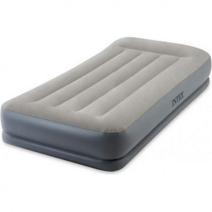 Надувная кровать INTEX MID-RICE AIRBED 99х191х30см, встроенный насос 220V 64116 Надувная кровать INTEX MID-RICE AIRBED 99х191х30см, встроенный насос 220V 64116