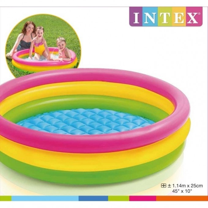 Надувной бассейн INTEX РАДУГА 57412 Надувной бассейн INTEX РАДУГА 57412