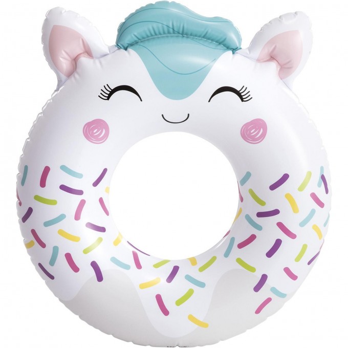 Надувной круг 84(91)х76 см INTEX "МИЛЫЕ ЗВЕРЯТА" до 40 кг, от 8 лет, белый 59266 BELYII Надувной круг 84(91)х76 см INTEX "МИЛЫЕ ЗВЕРЯТА" до 40 кг, от 8 лет, белый 59266 BELYII