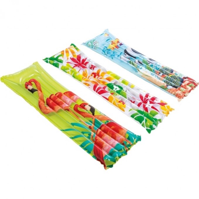 Надувной матрас INTEX для плавания 183х69см, до 100кг, 3 вида 59720 Надувной матрас INTEX для плавания 183х69см, до 100кг, 3 вида 59720