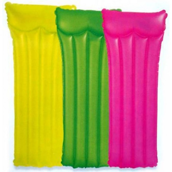 Надувной матрас INTEX неоновый мороз для плавания, до 100кг, 3 цвета 59717 Надувной матрас INTEX неоновый мороз для плавания, до 100кг, 3 цвета 59717