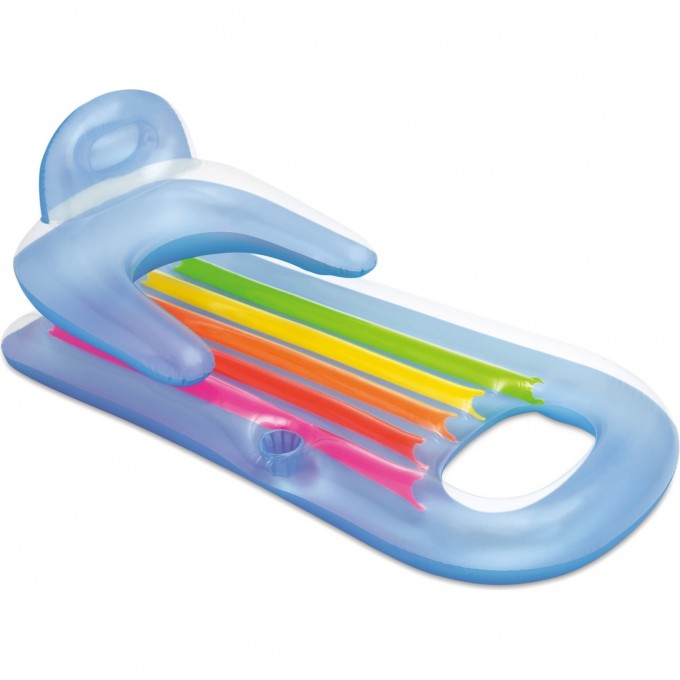 Надувной матрас-кресло для плавания INTEX 160х85 см с окном, до 100 кг, от 14 лет, голубой 58802 GOLYBOI Надувной матрас-кресло для плавания INTEX 160х85 см с окном, до 100 кг, от 14 лет, голубой 58802 GOLYBOI