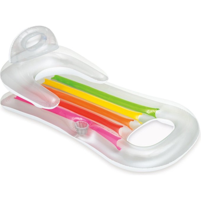 Надувной матрас-кресло для плавания INTEX 160х85 см с окном, до 100 кг, от 14 лет, прозрачный 58802 PPOZPACHHYII Надувной матрас-кресло для плавания INTEX 160х85 см с окном, до 100 кг, от 14 лет, прозрачный 58802 PPOZPACHHYII