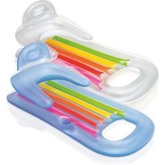 Надувной матрас-кресло для плавания INTEX 160х85см с окном до 100кг от 14 лет, 2 цвета 58802 Надувной матрас-кресло для плавания INTEX 160х85см с окном до 100кг от 14 лет, 2 цвета 58802