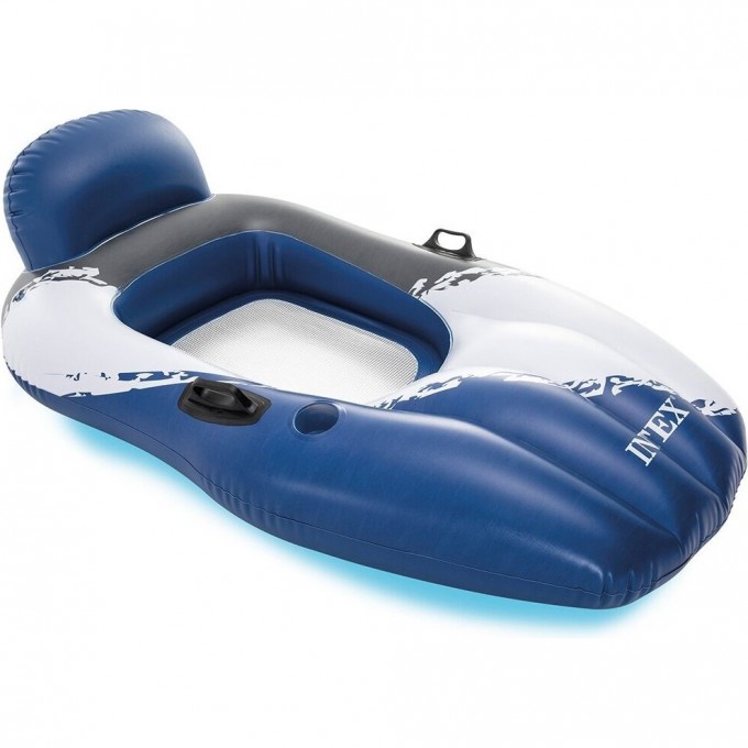 Надувной матрас-шезлонг INTEX для плавания 163х104см, с ручками и подстаканником до 100кг 56862 Надувной матрас-шезлонг INTEX для плавания 163х104см, с ручками и подстаканником до 100кг 56862