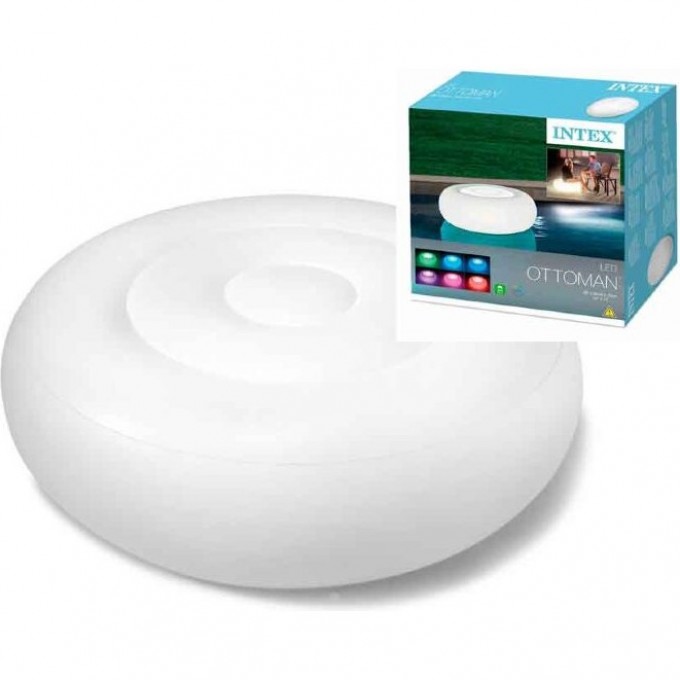 Надувной пуф светильник INTEX 68697 Надувной пуф светильник INTEX 68697