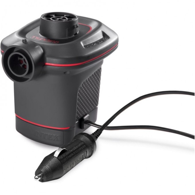 Насос электрический INTEX , 3 насадки автомобильный 66636 Насос электрический INTEX , 3 насадки автомобильный 66636