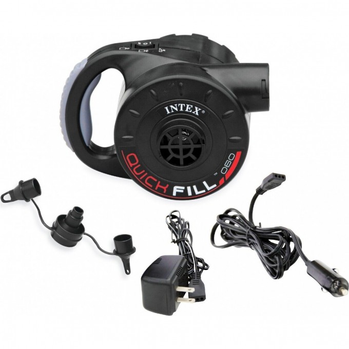 Насос электрический INTEX QUICK-FILL 12В с аккумулятором 3 насадки в комплекте 66622 Насос электрический INTEX QUICK-FILL 12В с аккумулятором 3 насадки в комплекте 66622