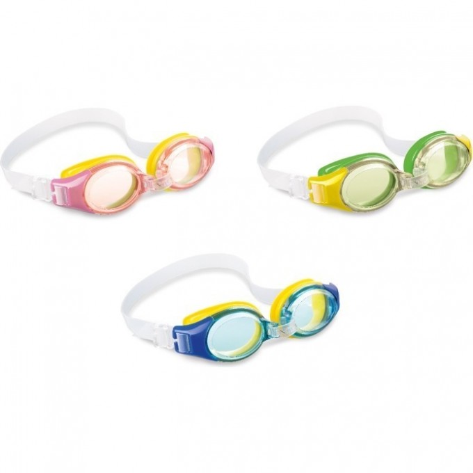 Очки для плавания INTEX JUNIOR от 3-8 лет, цвета микс Зеленый 55601 Очки для плавания INTEX JUNIOR от 3-8 лет, цвета микс Зеленый 55601