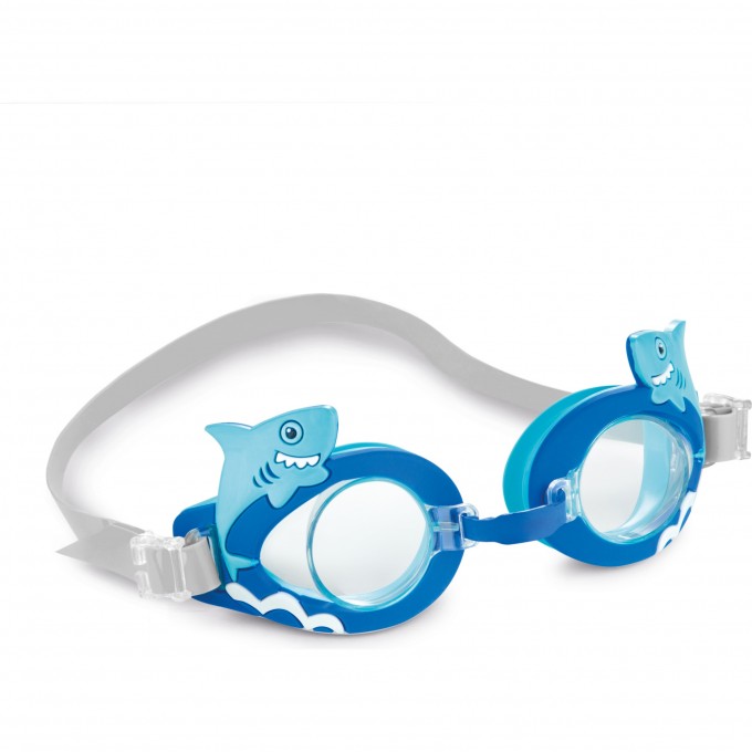 Очки для плавания INTEX "ЗАБАВНЫЕ" от 3 до 8 лет, синий 55610 CIHII Очки для плавания INTEX "ЗАБАВНЫЕ" от 3 до 8 лет, синий 55610 CIHII