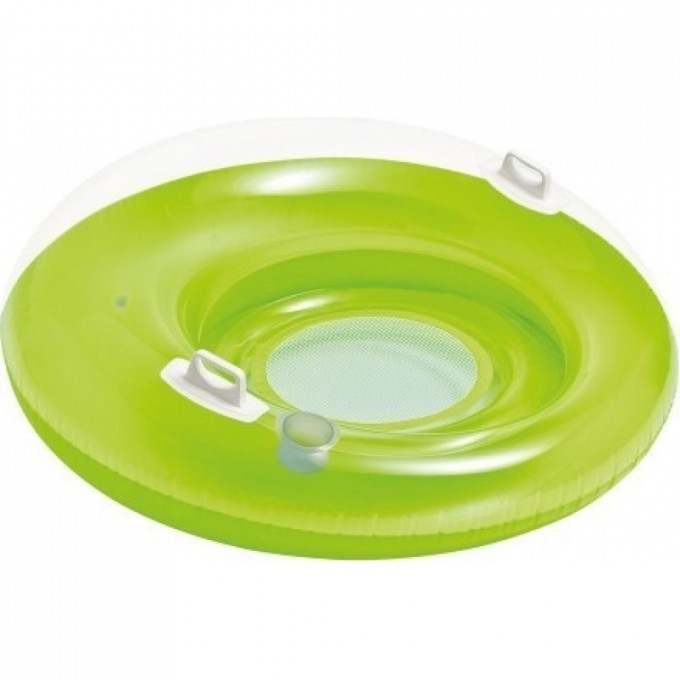 Плотик для плавания с ручками INTEX , с сетчатым дном 119 см, от 8 лет, цвет зеленый 58883 Плотик для плавания с ручками INTEX , с сетчатым дном 119 см, от 8 лет, цвет зеленый 58883