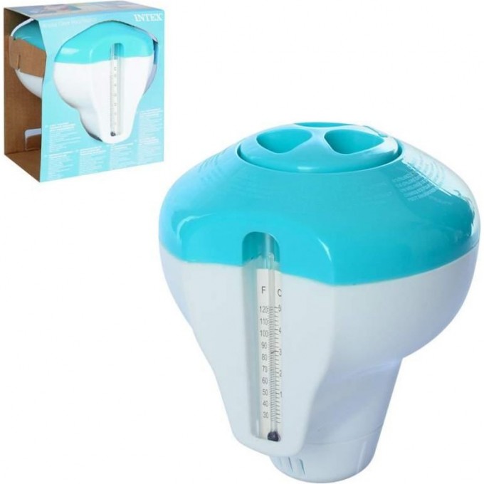 Поплавок-дозатор INTEX с термометром для химии в таблетках 29043 Поплавок-дозатор INTEX с термометром для химии в таблетках 29043