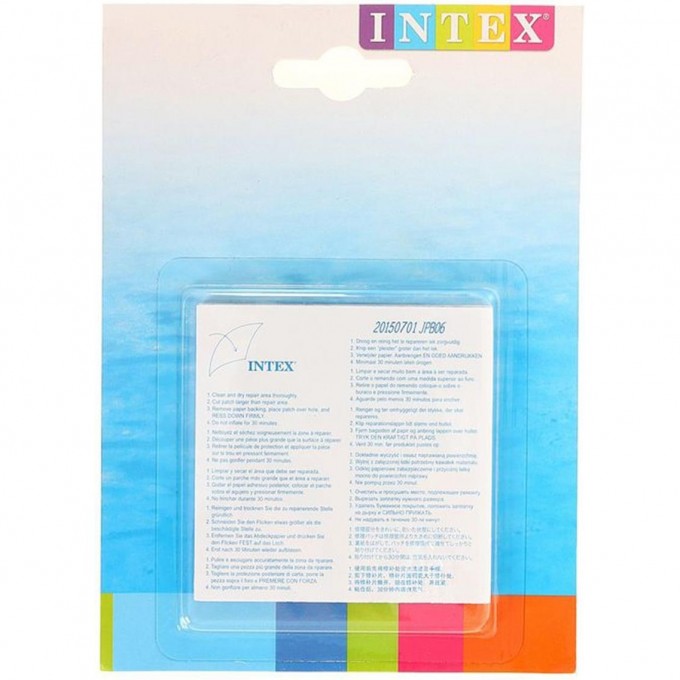 Ремонтный комплект INTEX 49см2 самоклеящиеся заплатки, 6шт 59631 Ремонтный комплект INTEX 49см2 самоклеящиеся заплатки, 6шт 59631