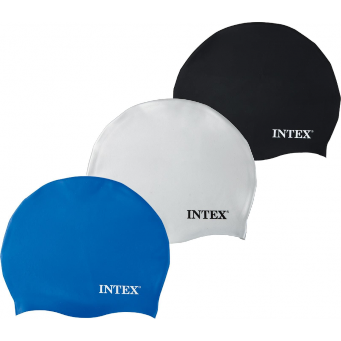 Шапка для плавания INTEX из силикона от 8 лет 3 цвета 55992 Шапка для плавания INTEX из силикона от 8 лет 3 цвета 55992