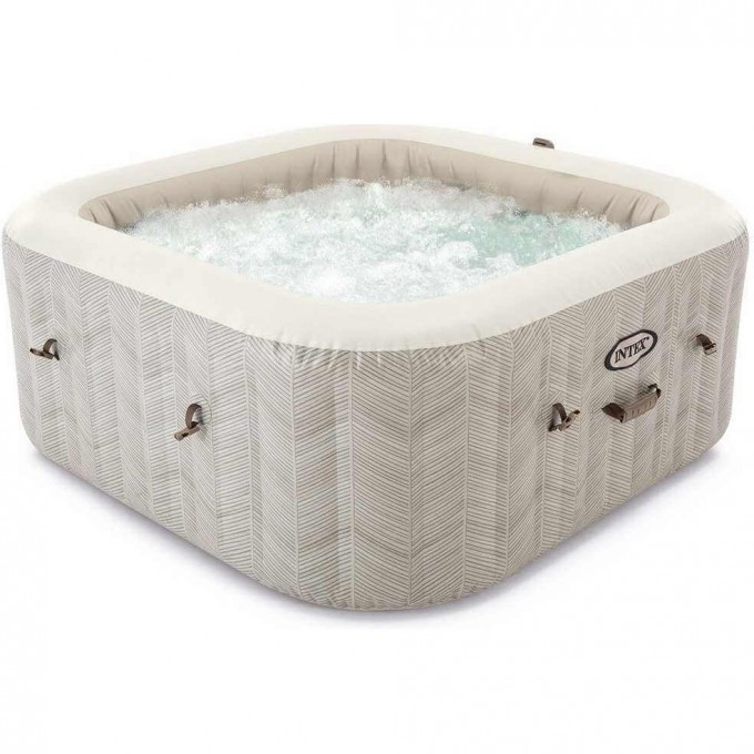 СПА-бассейн INTEX "CHEVRON DELUXE" 175х71см 795л, квадратный аэромассаж 28446 СПА-бассейн INTEX "CHEVRON DELUXE" 175х71см 795л, квадратный аэромассаж 28446