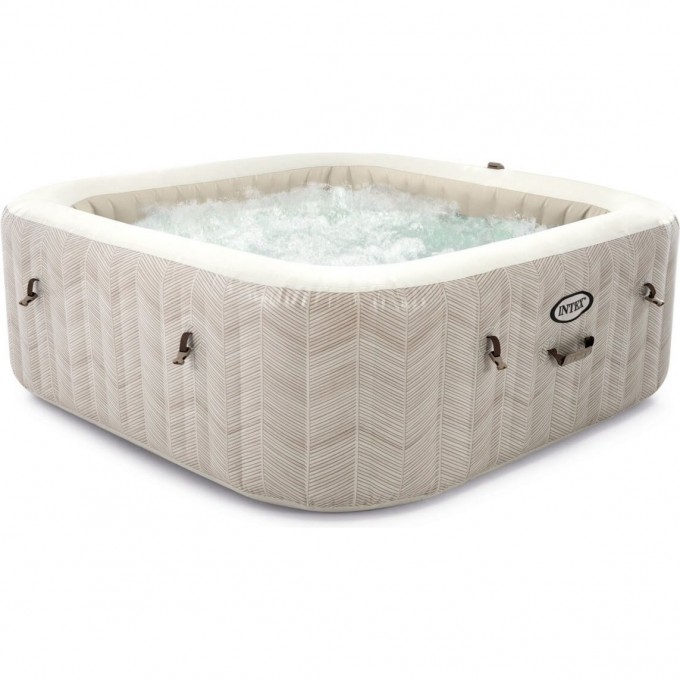 СПА-бассейн INTEX "CHEVRON DELUXE" 196х71см 1098л, квадратный, аэромассаж 28472 СПА-бассейн INTEX "CHEVRON DELUXE" 196х71см 1098л, квадратный, аэромассаж 28472