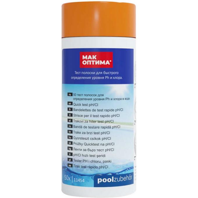 Тестер MAK ОПТИМА для быстрого определения уровня РН и свободного хлора 79020 Тестер MAK ОПТИМА для быстрого определения уровня РН и свободного хлора 79020